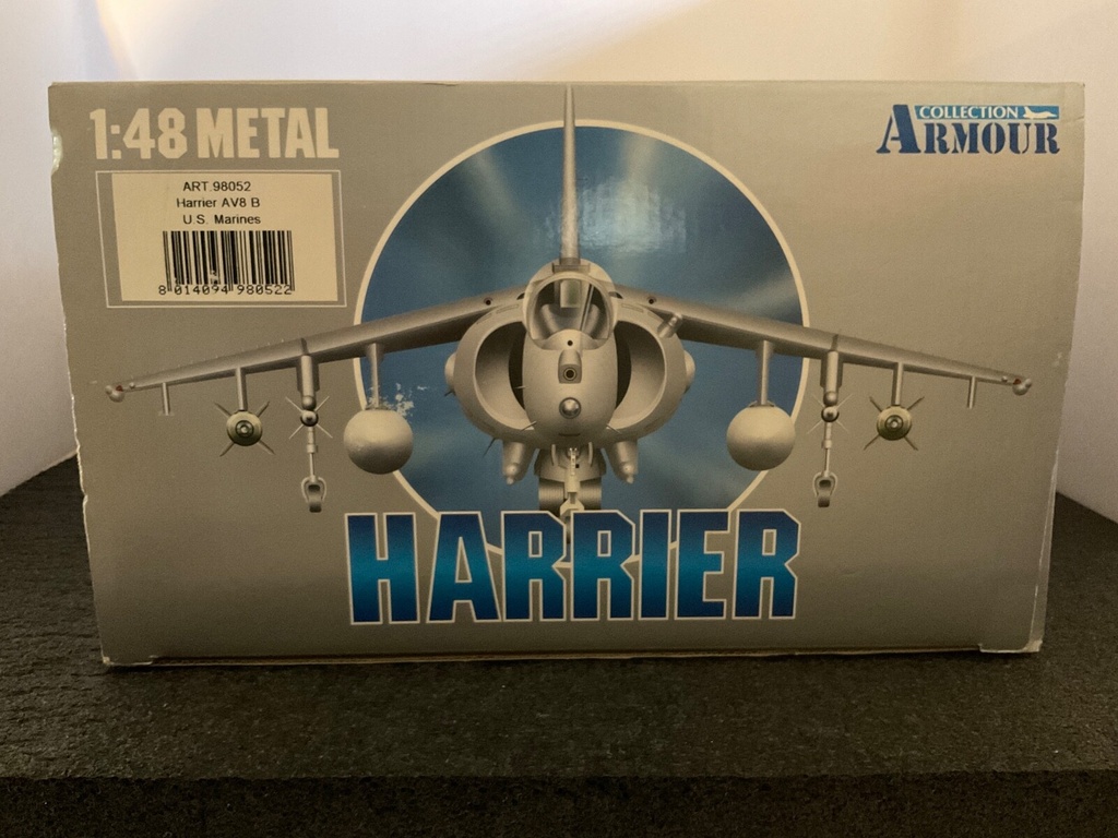 Armour Collection Diecast Metal 1/48 scale AV8-B USMC Harrier Fighter Jet #98052 image