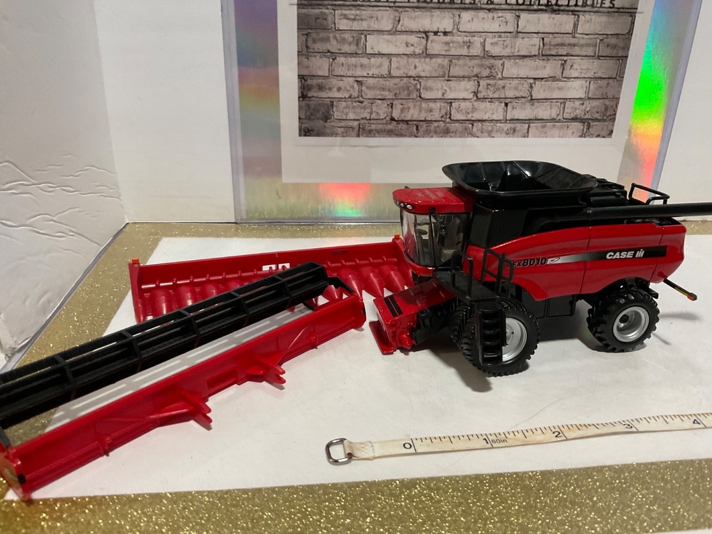 ERTL CASE IH AFX8010 W/ ATTACHMENTS DIE CAST  **NO BOX image