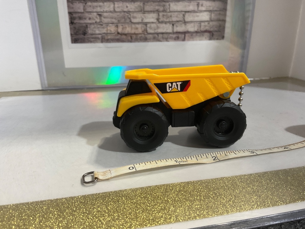 CAT DUMP TRUCK PLASTIC  SINGLE WHEEL **NO BOX image