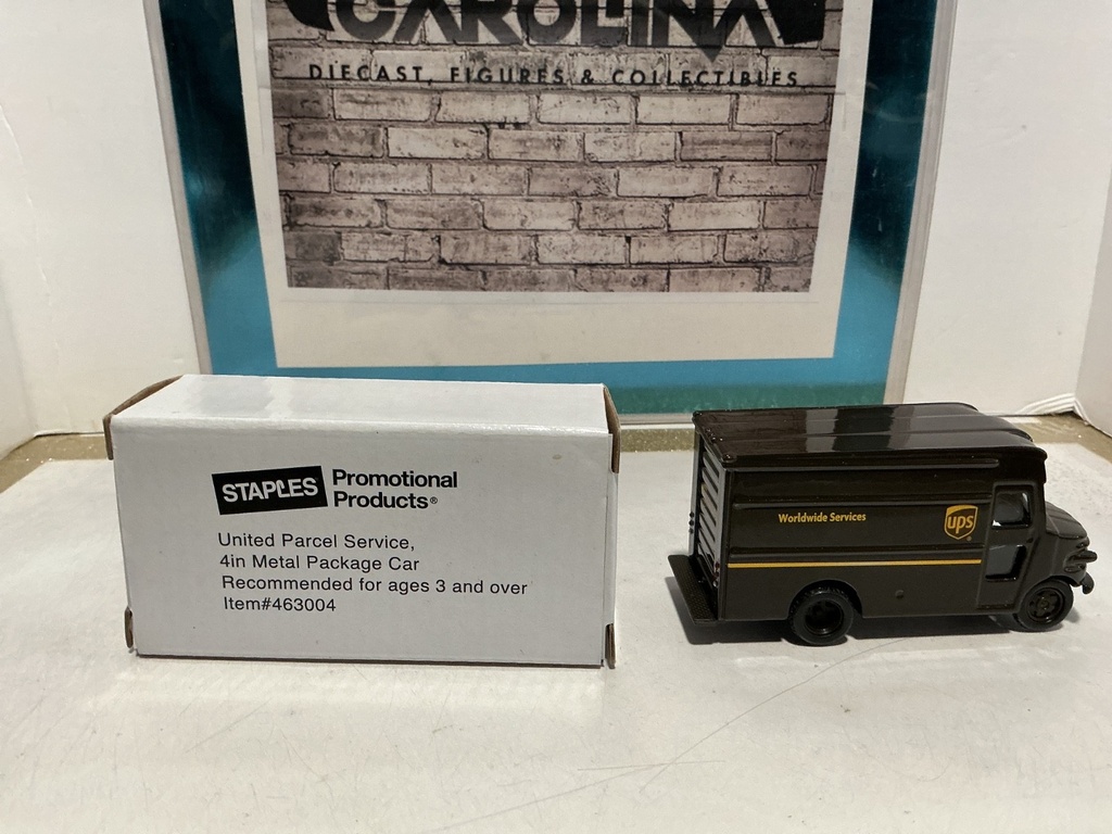 STAPLES PROMOTIONAL PRODUCTS - UNITED PARCEL SERVICE 4IN METAL PACKAGE CAR image
