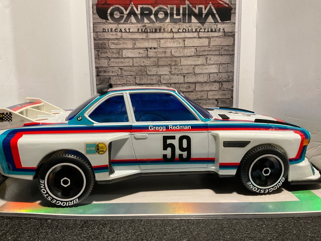 1/12 BMW 3.5 CSL #59 GREGG/REDMAN PLASTIC BATTERY OPERATED UNTESTED image