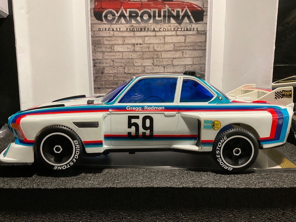 1/12 BMW 3.5 CSL #59 GREGG/REDMAN PLASTIC BATTERY OPERATED UNTESTED image