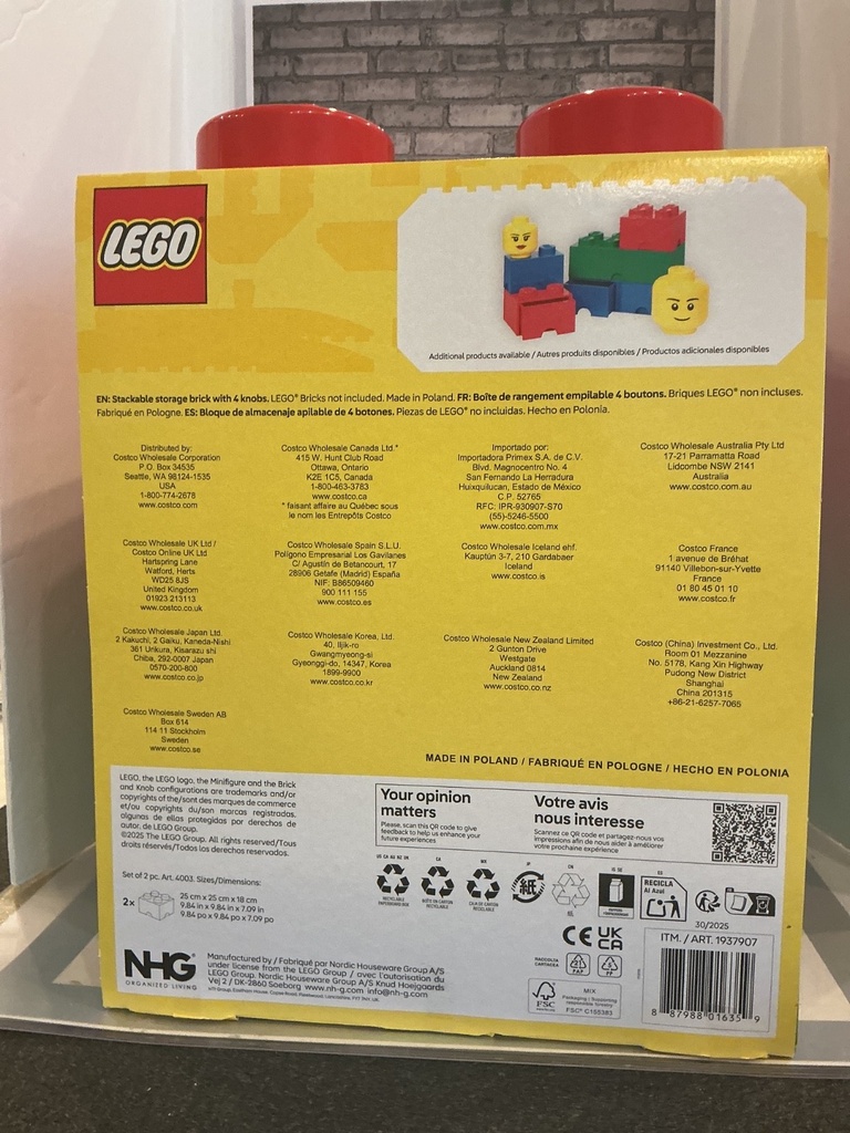 Lego Storage Brick $ knobs 2 Pack image