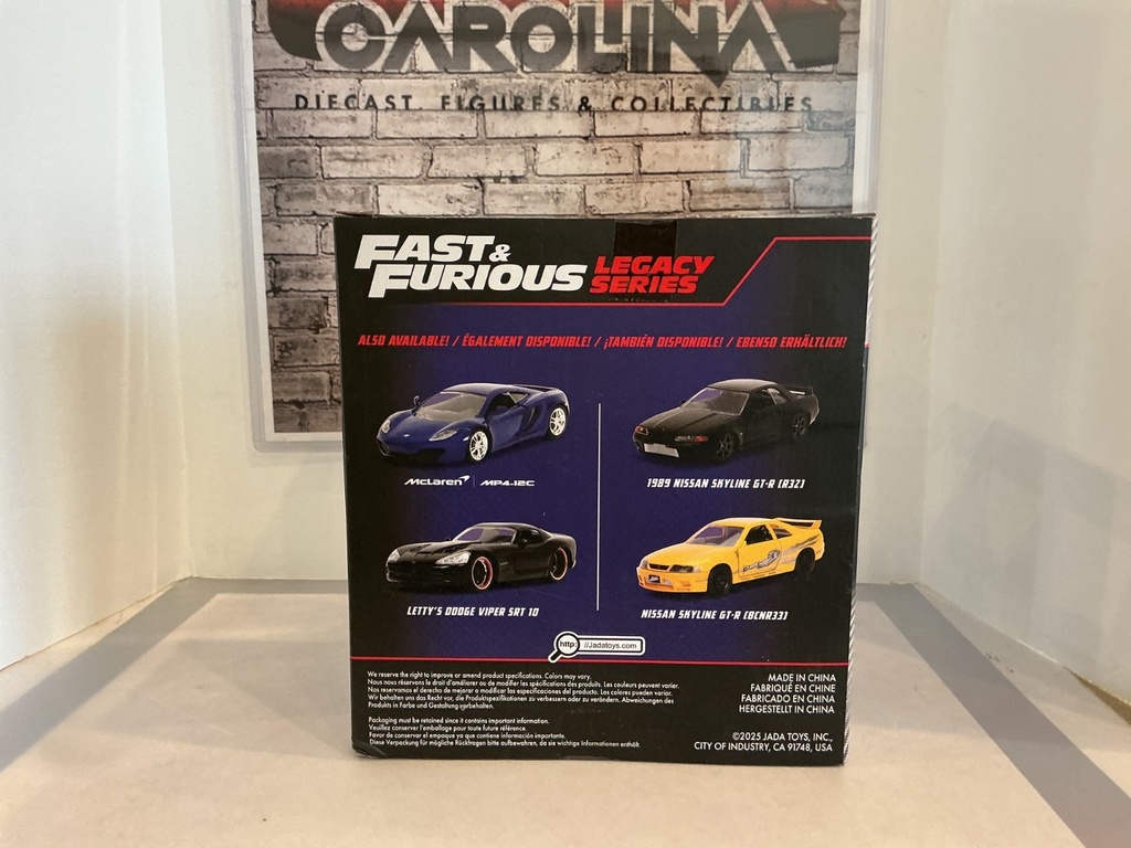 JADA DIE CAST- FAST & FURIOUS MCLAREN MP4 LETTY’S DODGE VIPER SRT 10 CARS image
