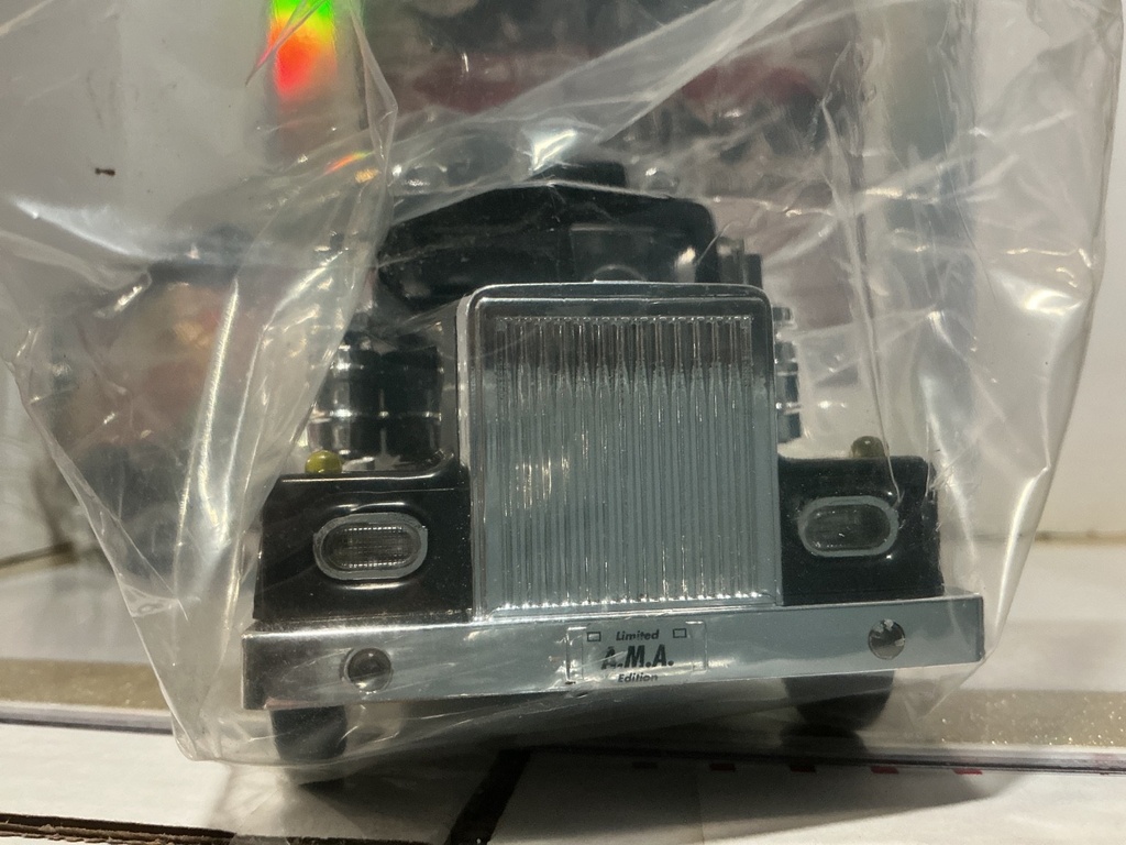 A.M.A LIMITED EDITION 18-WHEEL BOX TRAILER TRUCK COINBANK 75TH ANNIVERSARY image