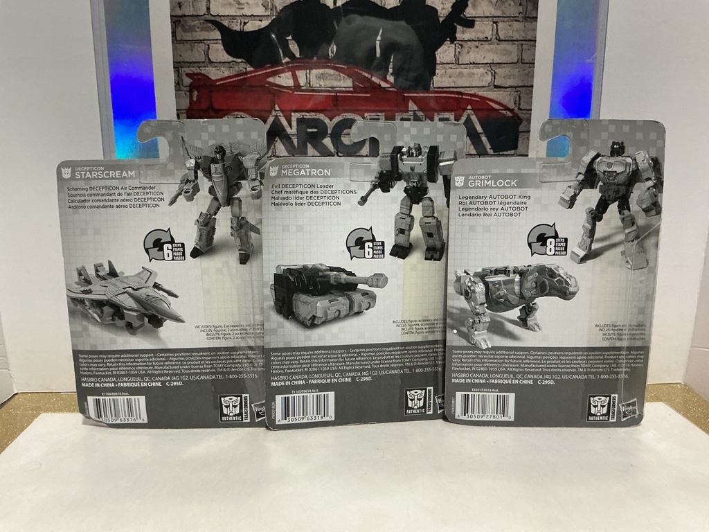 HASBRO - TRANSFORMERS - STARSCREAM, MEGATRON,  GRIMLOCK image