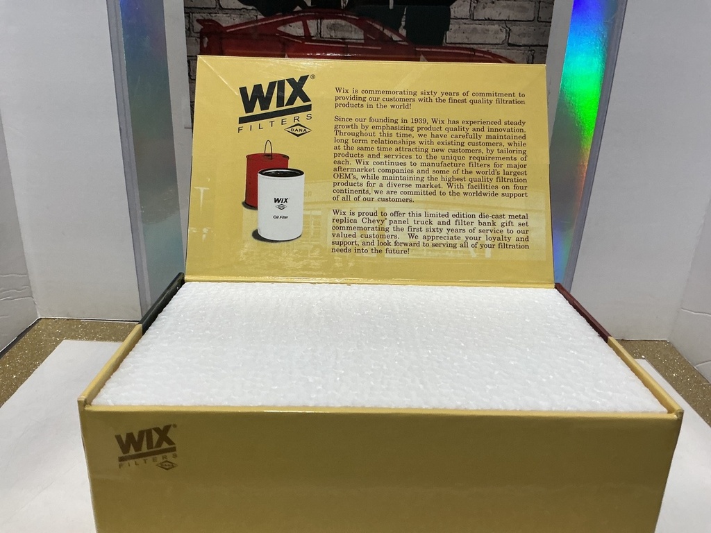 WIX FILTERS 60TH ANNIVERSARY 1939 CHEVROLET CANOPY PANEL & ERA OIL FILTER BANKS image