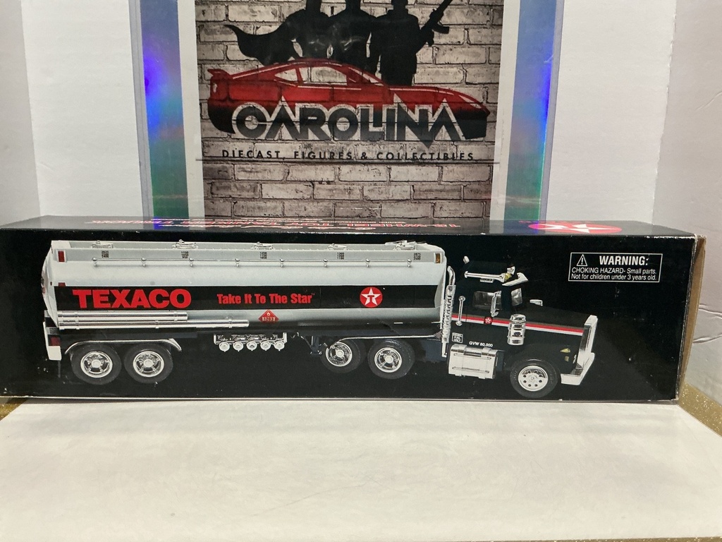 TEXACO CREDIT CARD EDITION 18-WHEEL TOY TANKER TRUCK COINBANK, W/LIGHTS & SOUND image