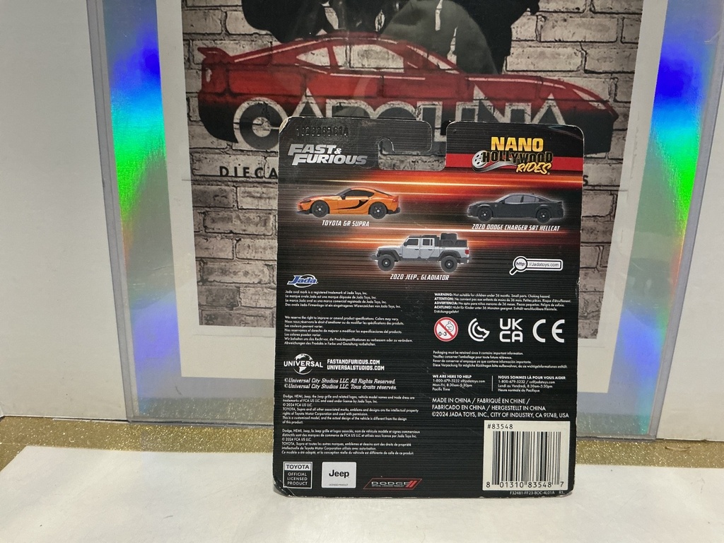 NV-11 JADA TOYS NANO HOLLYWOOD RIDES FAST & FURIOUS 3 PC. PACK image