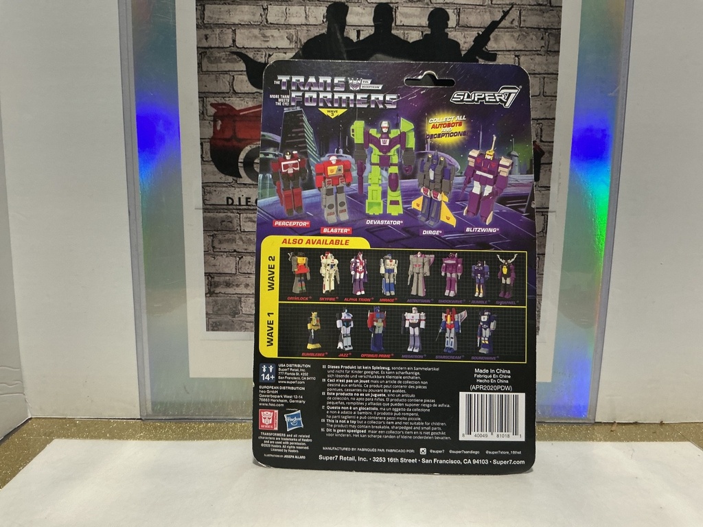 SUPER7 - [BENT CARD] TRANSFORMERS: CHROME COMMANDER MEGATRON image