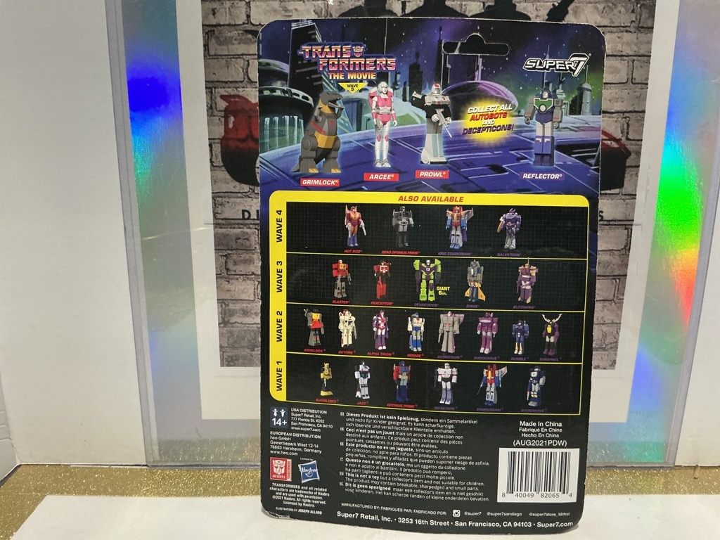 SUPER7 - [BENT CARD] TRANSFORMERS: THE MOVIE - FALLEN LEADER OPTIMUS PRIME image