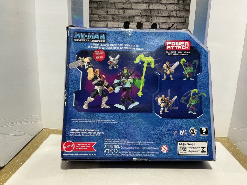 [DAMAGED BOX]MATTEL MASTER ENERGY HE-MAN VS CHAOS ENERGY SKELETOR image