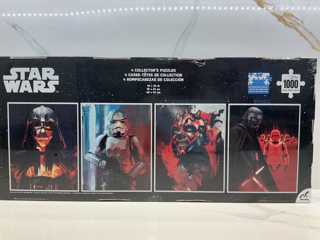 AC NOVELTY - STARWARS COLLECTOR’S 1000 PIECE PUZZLES OF 4 image