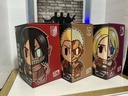 3 PIECE SET: DZNR ATTACK ON TITAN: EREN YEAGER, REINER BRAUN, ANNIE LEONHART image