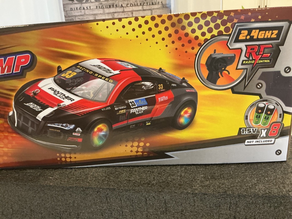 1/12 STREET CHAMP RC CAR PANTHER BACK # 33 W/WORKING LIGHTS image