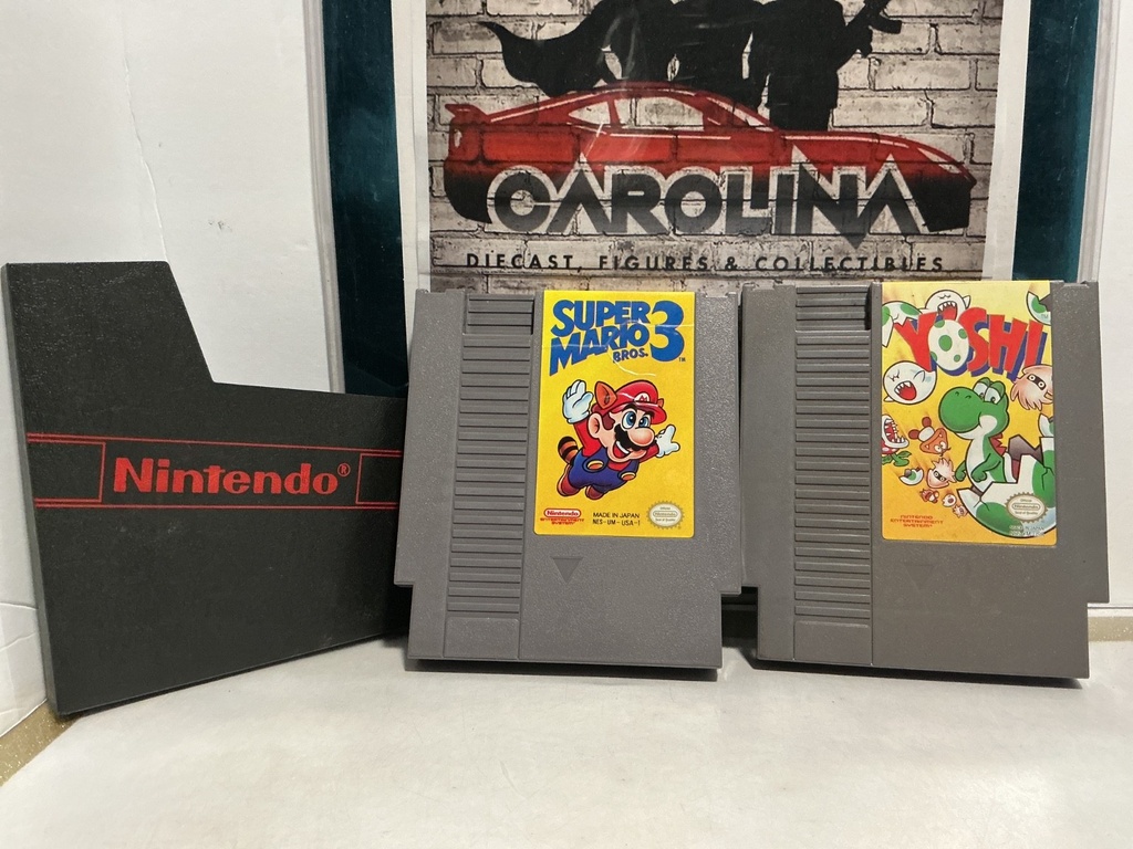 NINTENDO NES SYSTEM - SUPER MARIO BROS 3 W/ BLACK SLEEVE & YOSHI image