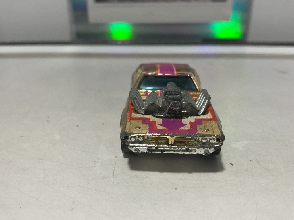 1/64 HOTWHEELS 1970 GOLD CHROME RODGER DODGER BLACKWALL - MADE IN HONG KONG image