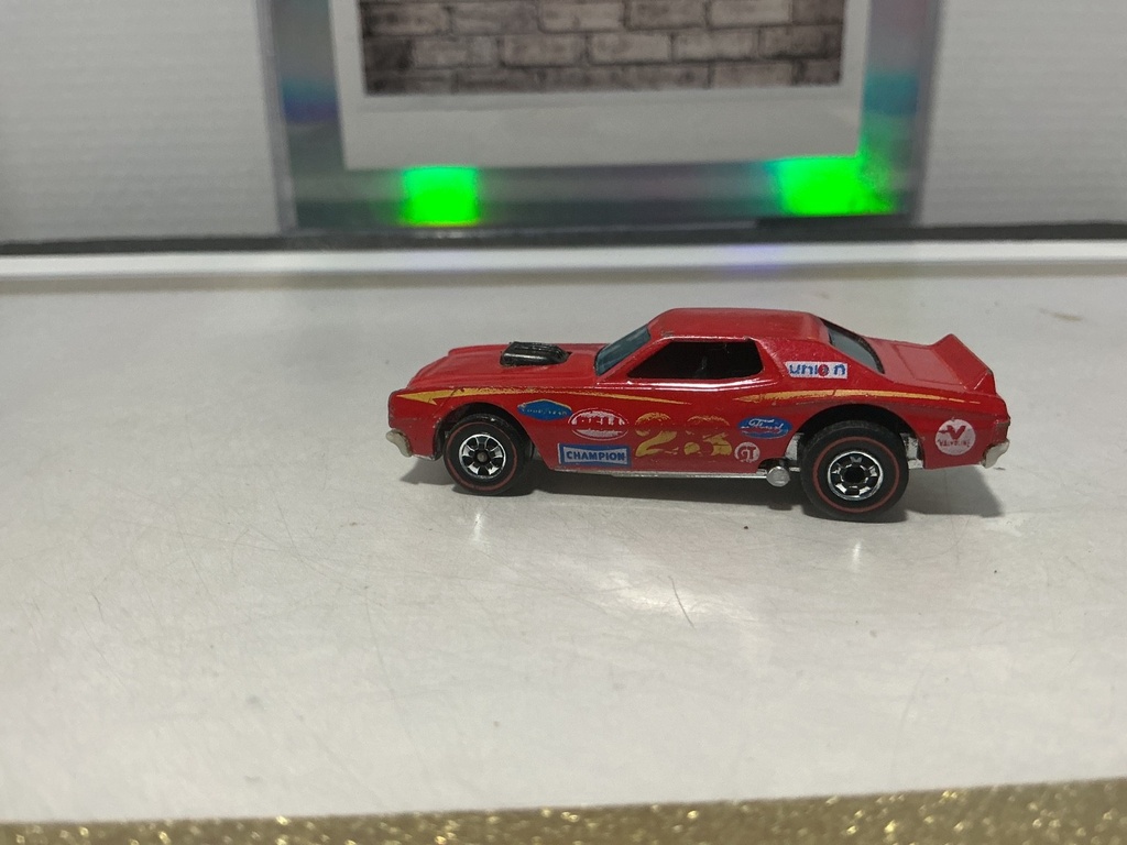1/64 HOTWHEELS - 1974 FLYING COLORS REDLINE FORD GRAN TORINO STOOKER - HONG KONG image
