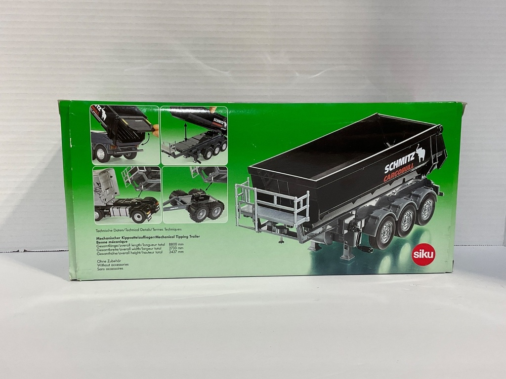 1/32 SIKU SCHMITZ CARGO BULL TRIPLE AXLE DUMP TRUCK image