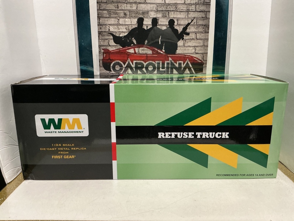 1/34 SCALE - FIRST GEAR WASTE MANAGEMENT REFUSE TRUCK image