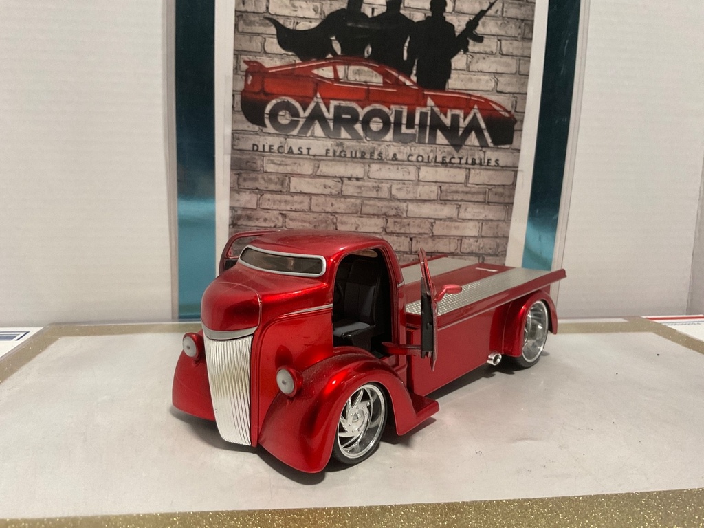 1:24 JADA 1947 FORD COE RED ON BLACK image