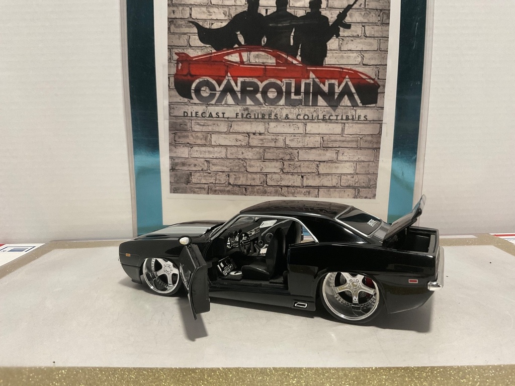 1:24 JADA BIG TIME MUSCLE 1969 CHEVROLET CAMARO BLACK ON BLACK image
