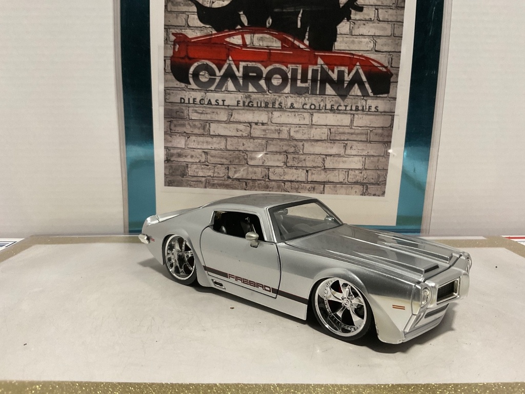 1:24 JADA BIGTIME MUSCLE PONTIAC FIREBIRD SILVER ON GREY image