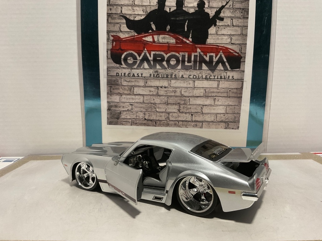 1:24 JADA BIGTIME MUSCLE PONTIAC FIREBIRD SILVER ON GREY image