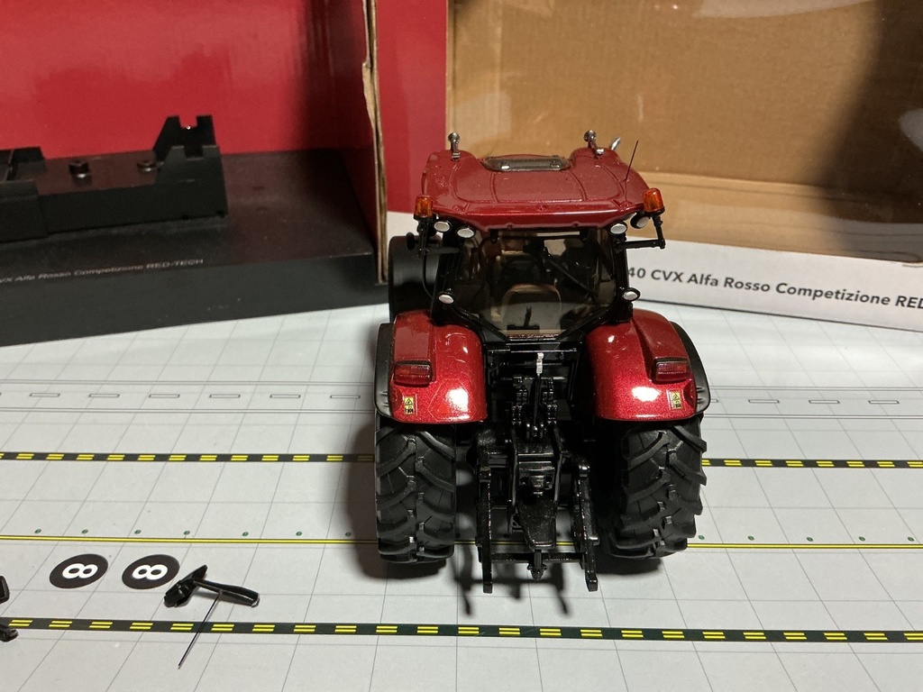 1/32 UNIVERSAL HOBBIES PUMA 240 CVX ALFA ROSSO  RED  {DISPLAYED,BROKEN PIECES }. image