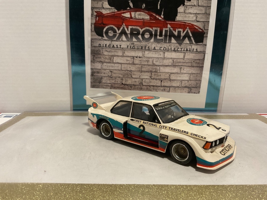 1:24 BMW 320 #2 FIRST NATIONAL CITY T REVELERS CHECKS PLASTIC MODEL KIT CAR image