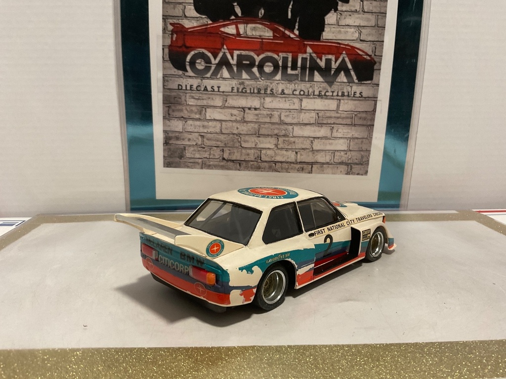 1:24 BMW 320 #2 FIRST NATIONAL CITY T REVELERS CHECKS PLASTIC MODEL KIT CAR image