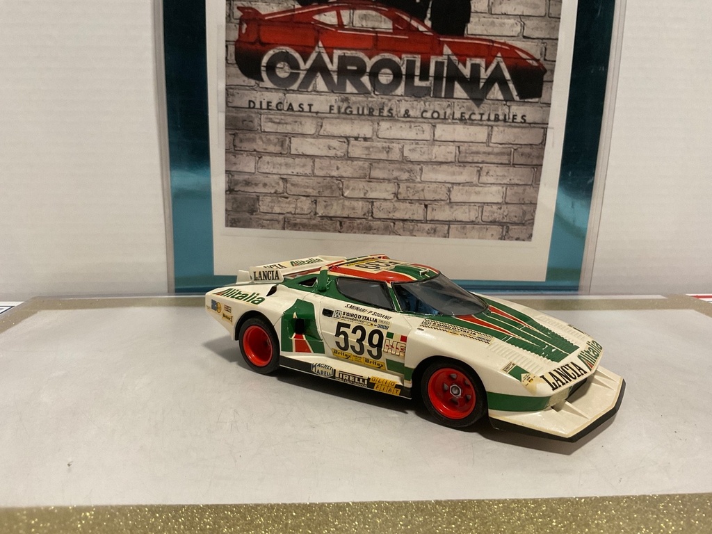 1:24 TAMIYA LANCIA STRATOS TURBO ALITALIA #539 MOTORIZED KIT CAR *NO MIRRORS* image