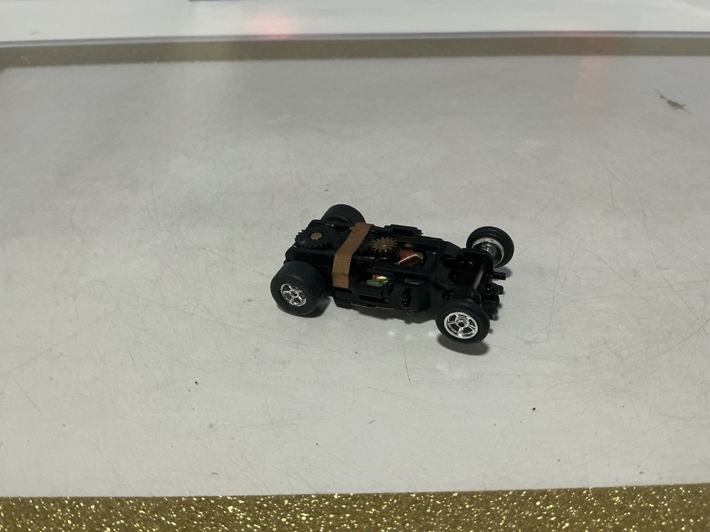 JOHNNY LIGHTNING PLAYING MANTIS X TRACTION SLOT CAR ONLY #23 image