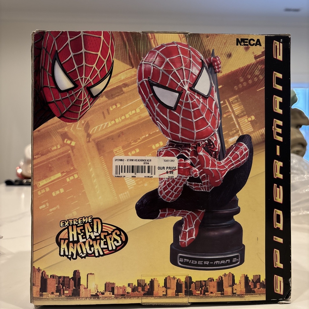 SPIDERMAN 2 NECA EXTREME HEAD KNOCKERS BOBBLEHEAD image