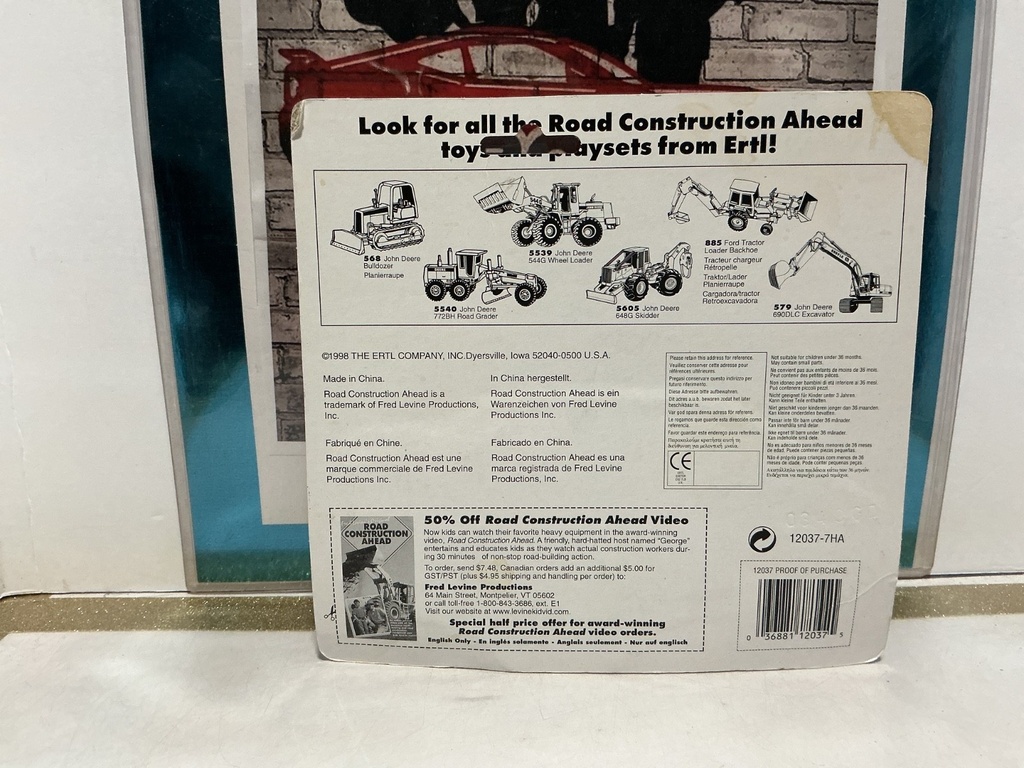 1/64 SCALE - ERTL ROAD CONSTRUCTION AHEAD EXCAVATOR image