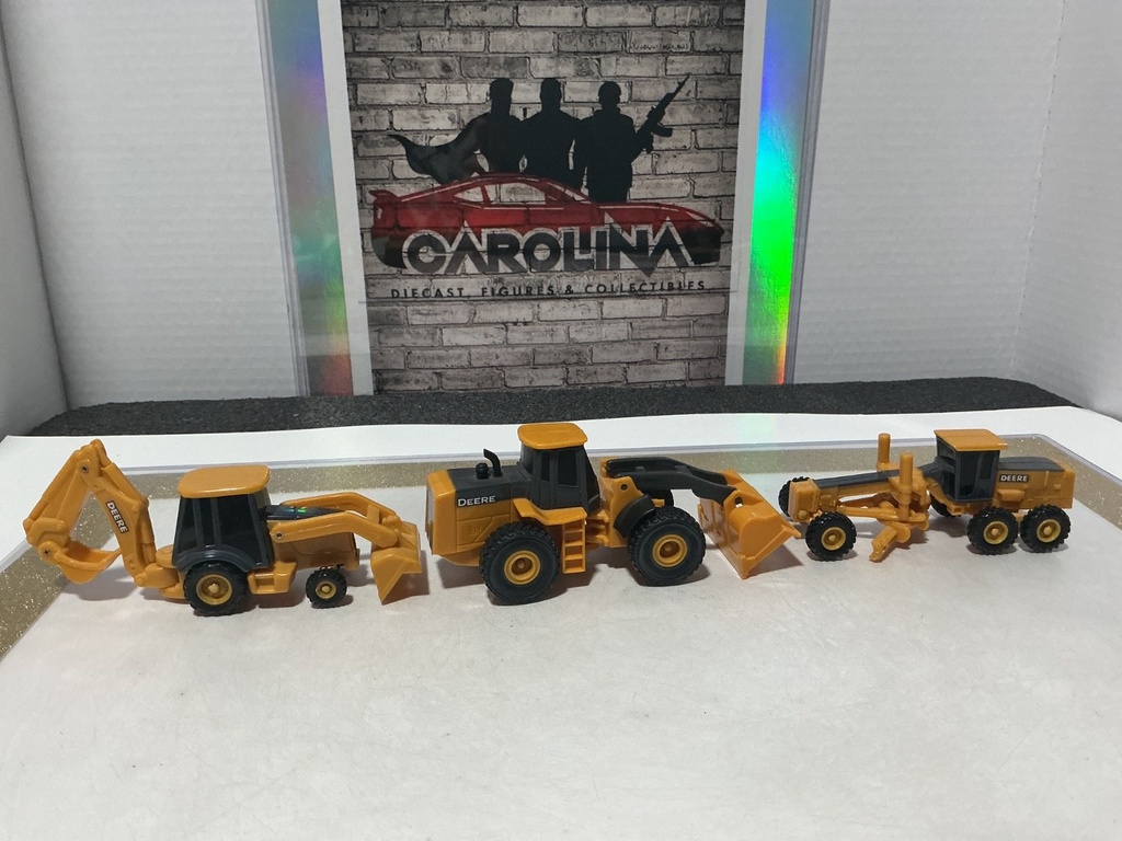 1:64 ERTL - JOHN DEERE MOTORGRADER, FRONT END LOADER & BACKHOE image