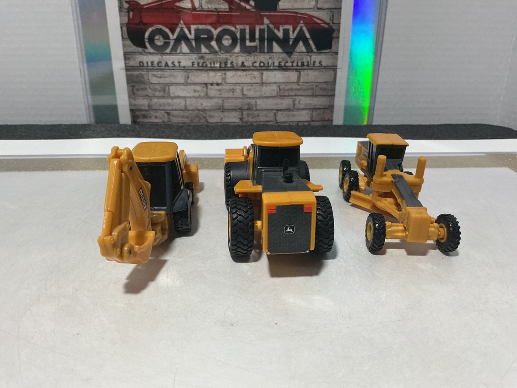 1:64 ERTL - JOHN DEERE MOTORGRADER, FRONT END LOADER & BACKHOE image