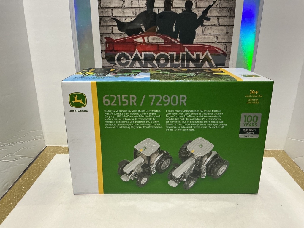 JOHN DEERE - 1/64 G215R/7290R TRACTORS 100TH ANNIVERSARY image
