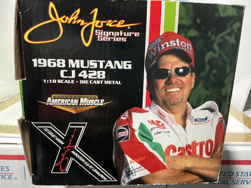 1/18 ERTL/JOHN FORCE SIGNATURE SERIES 1 OF 2499 - 1968 MUSTANG CJ 428 image