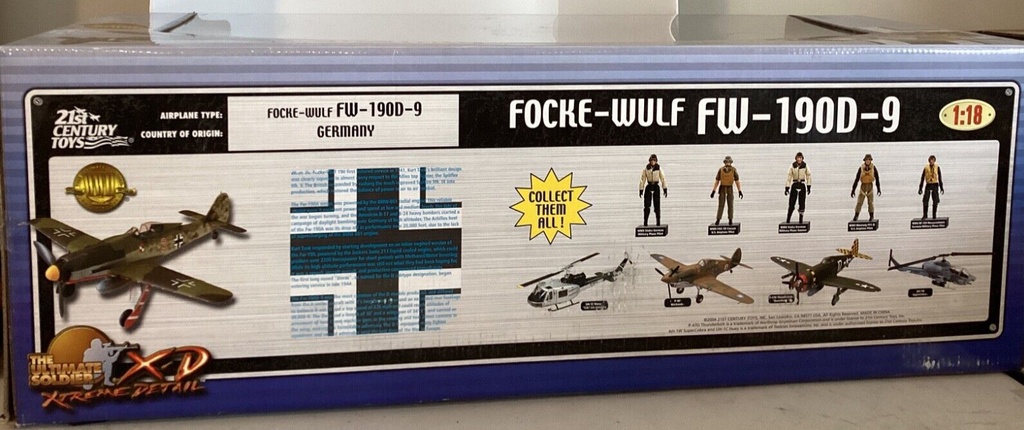 Ultimate Soldier 1/18 German Focke Wulf FW190D-9 Rare image