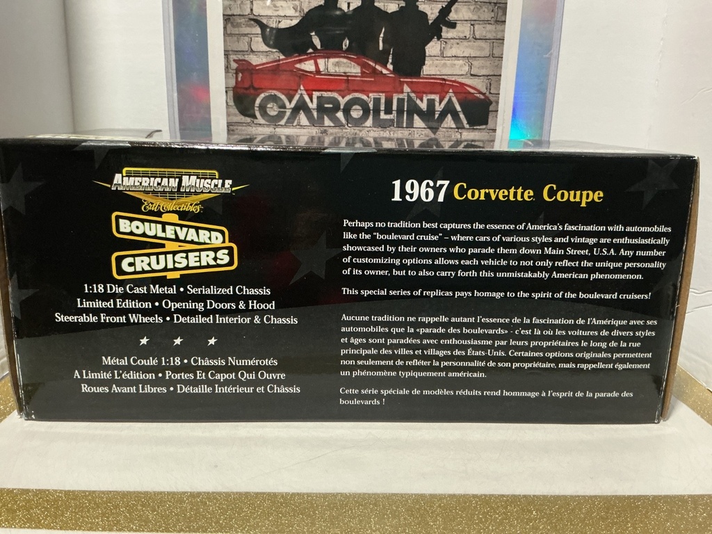 1/18 ERTL/BOULEVARD CRUISERS - 1 OF 5000 LIMITED EDITION 1967 CORVETTE COUPE image
