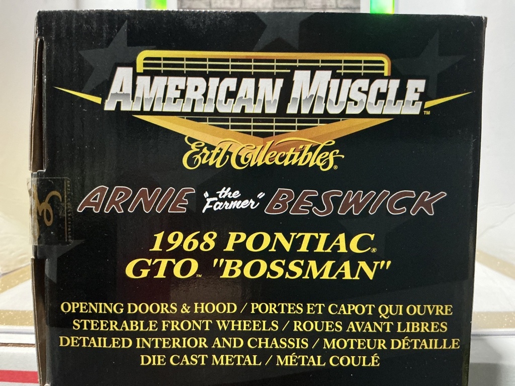 1/18 ERTL - HOBBY EDITION 1 OF 5,000 [ARNIE THE FARMER] 1968 PONTIAC GTO BOSSMAN image