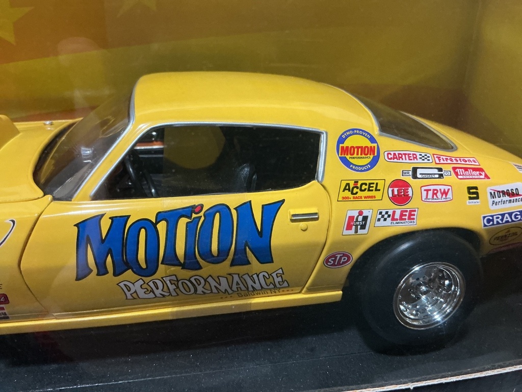 1/18 ERTL / AMERICAN MUSCLE - 1971 BALDWIN MOTION CAMARO [YELLOW/BLACK] image