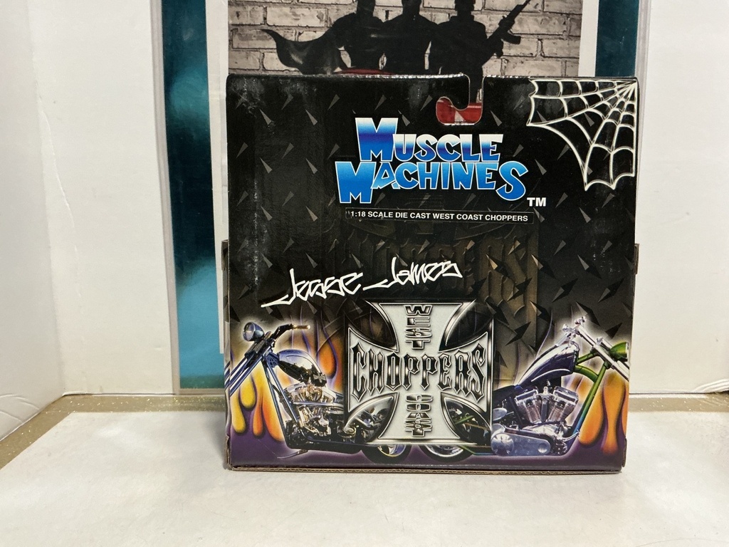 1/18 SCALE WEST COAST CHOPPERS- EL DIABLO - RICID SCUFF ON BOX image
