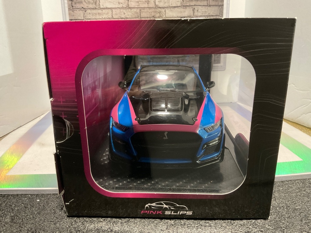 1/18 JADA PINK SLIPS 2020 FORD MUSTANG SHELBY GT 500 BOX HAS TEAR ON BACK image