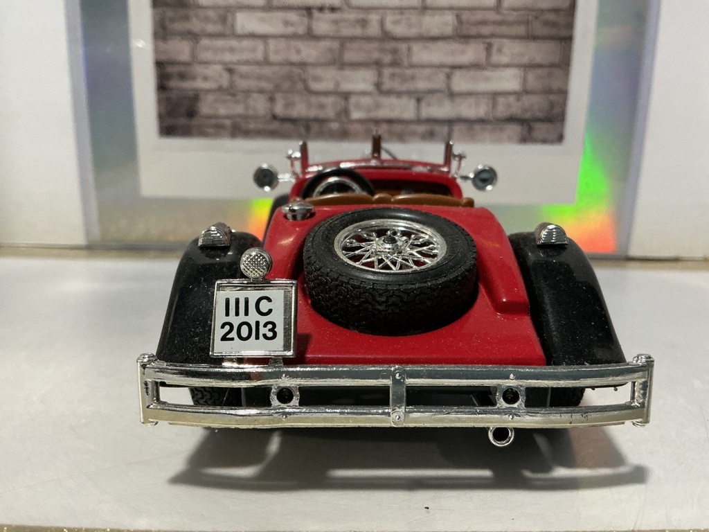 1/24 BBURAGO - MERCEDES SSK [RED] [BROKEN  WINDSHEILD/MISSING PIECES] image