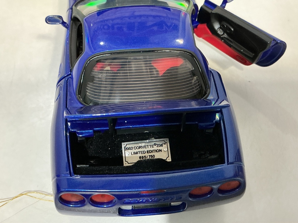 1:24 FRANKLIN MINT  DAD’S C.A.T.S 2002 CORVETTE Z06 BLUE  LE 695 /750 image