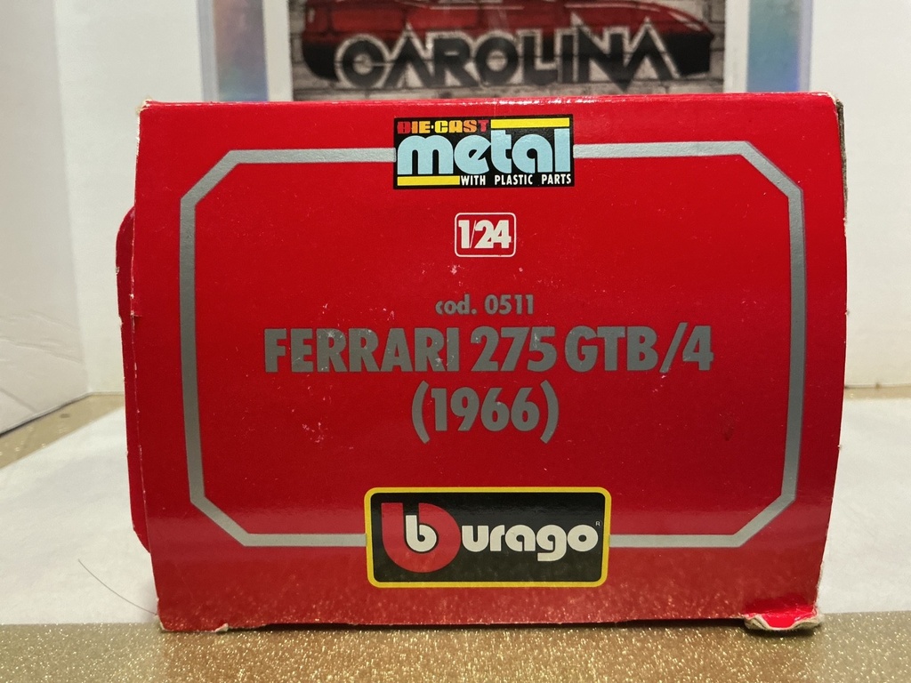 [DAMAGED BOX] BURAGO 1/24 FERRARI 275 GTB/4 (1966) image