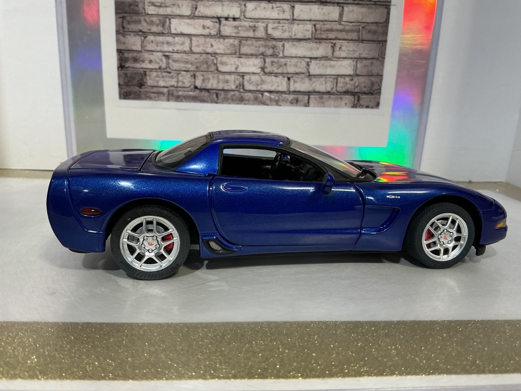 1:24 FRANKLIN MINT  DAD’S C.A.T.S 2002 CORVETTE Z06 BLUE  LE 692 /750 image