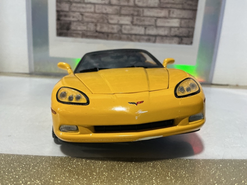 1/24 FRANKLIN MINT 2007 VICTORY EDITION CORVETTE C6 [MISSING TIRE/ROOF] image